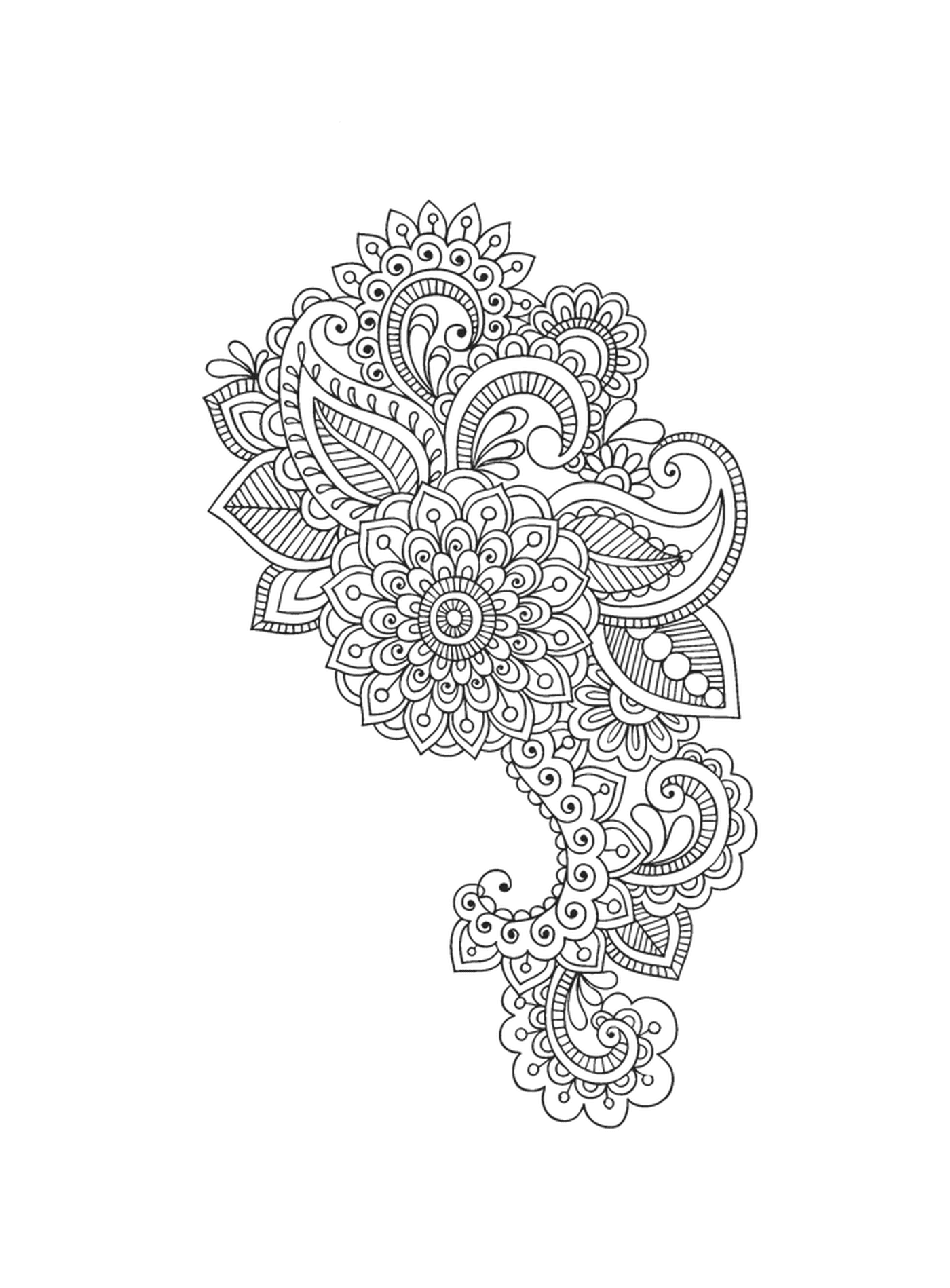   Un motif floral complexe 