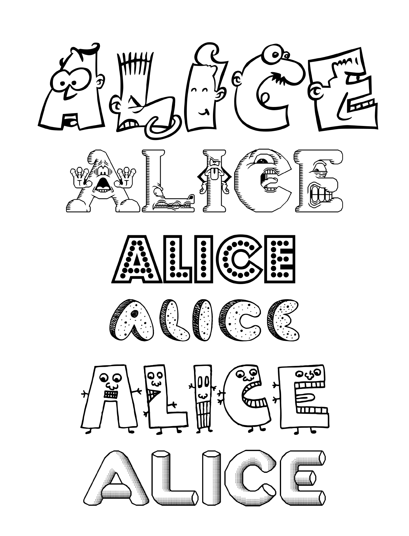   Une lettre Alice 