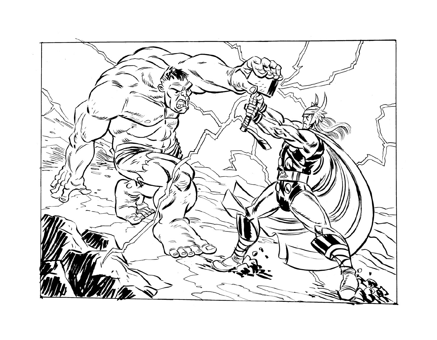   Thor et Hulk 