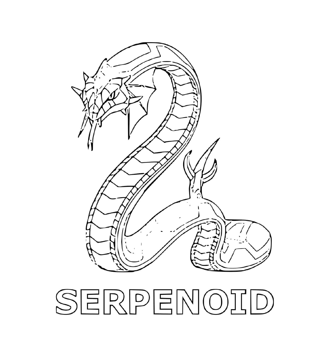   un serpent avec le mot serpenoid en dessous 