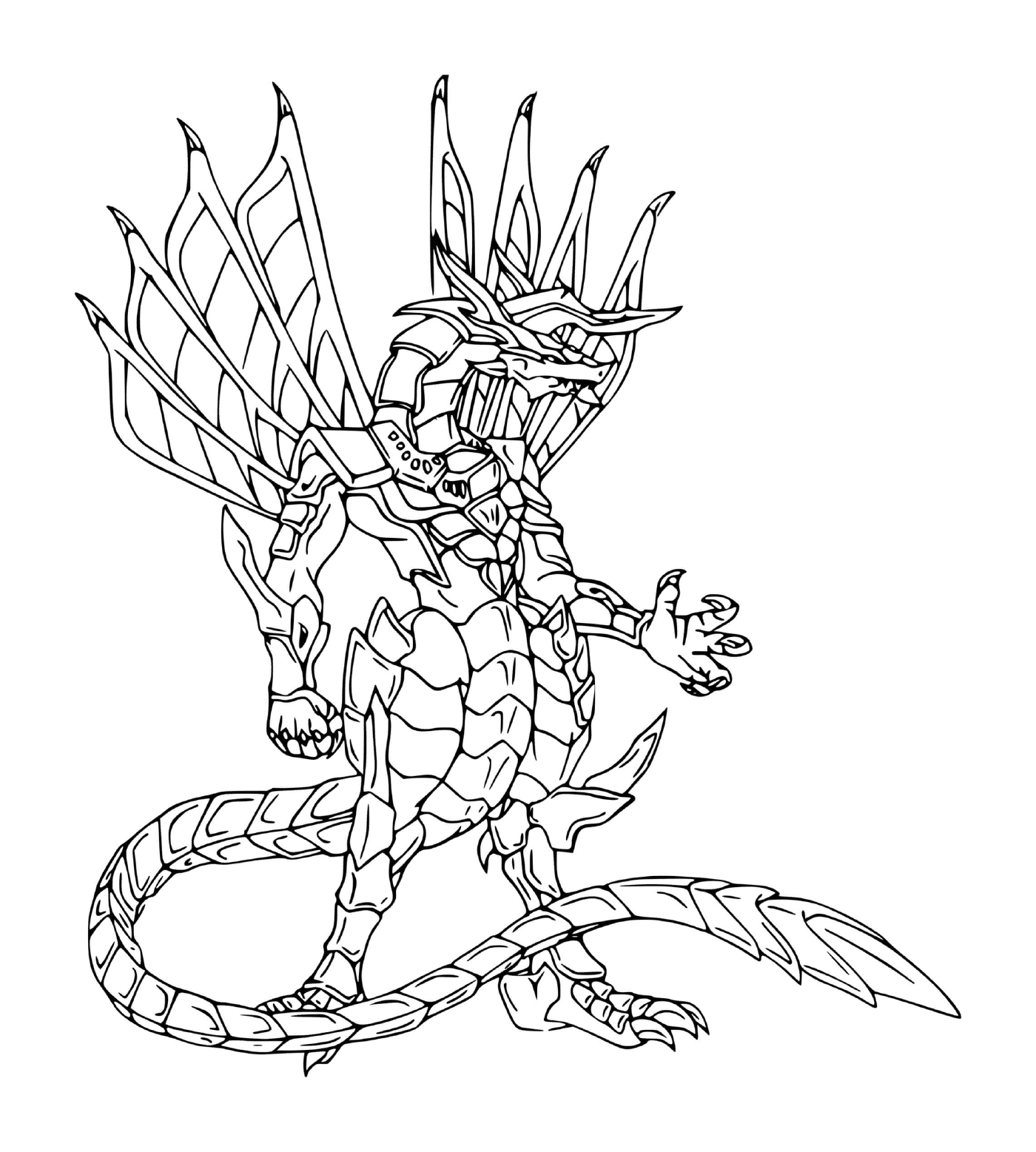   un dragon en dessin 