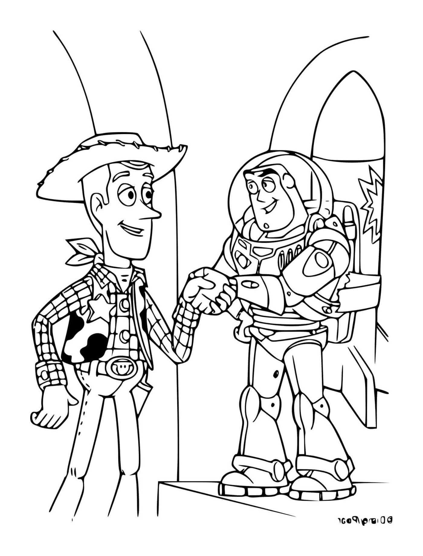   Buzz l'éclair et Woody 
