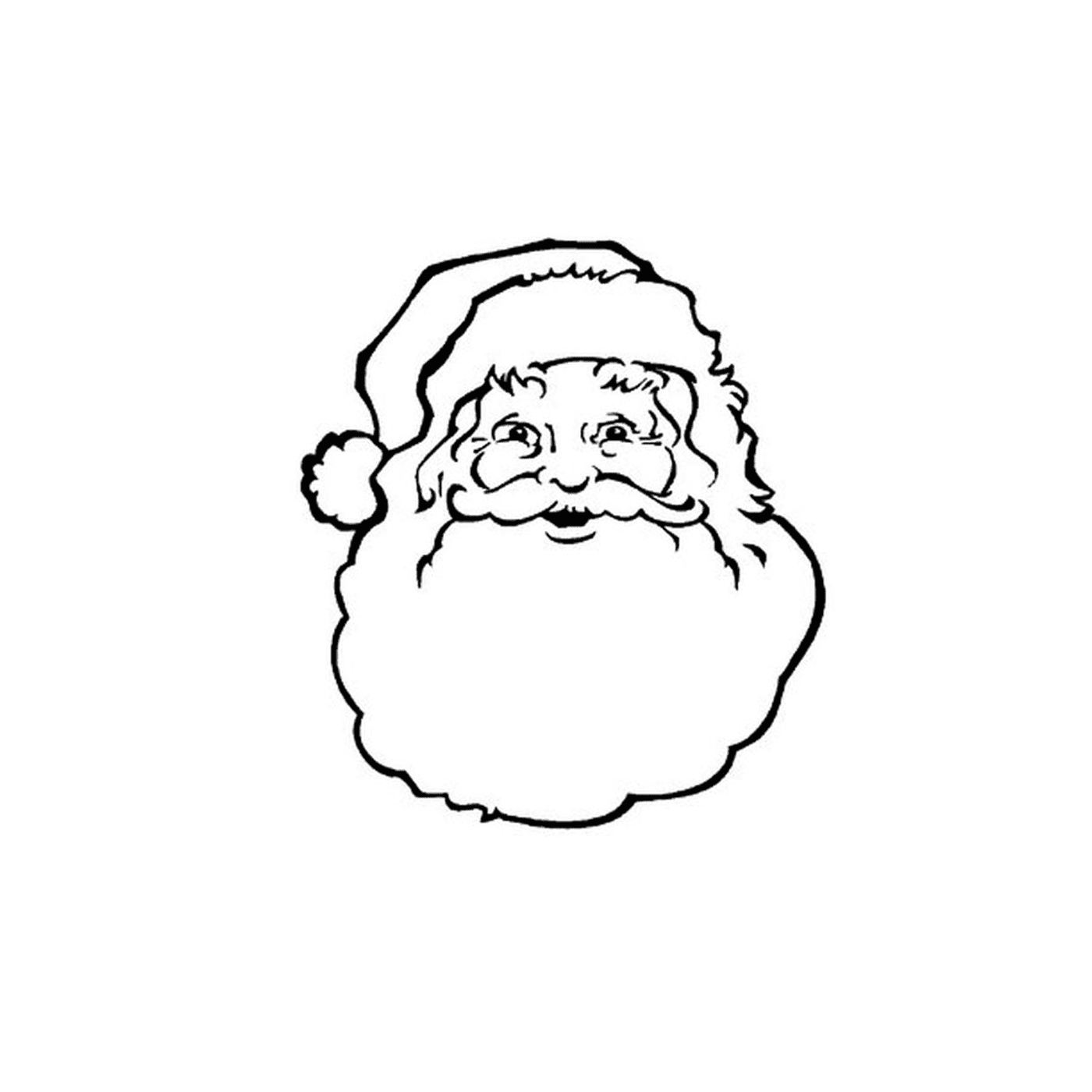   Père Noël à colorier 