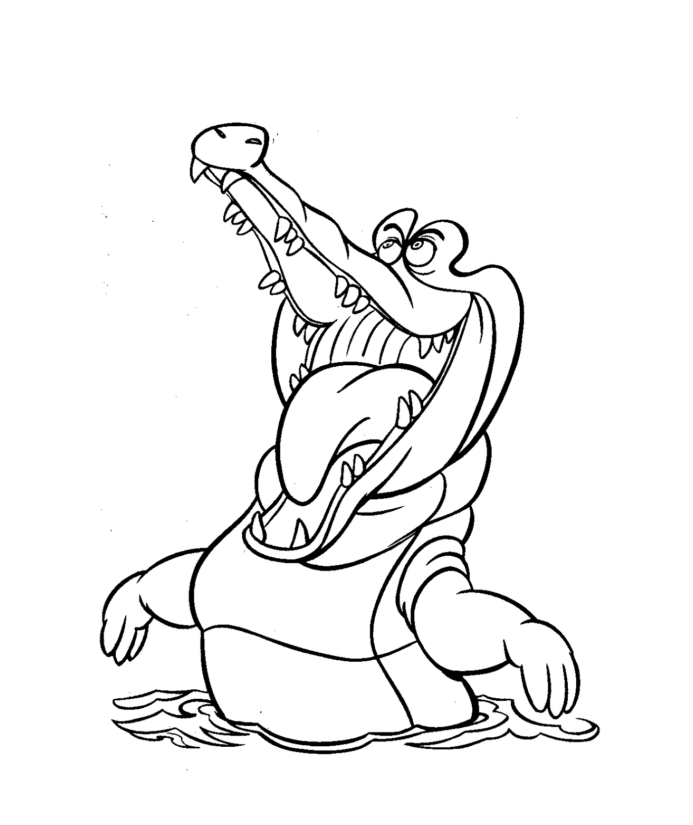  Un crocodile de Peter Pan, les personnages Disney pour enfants 