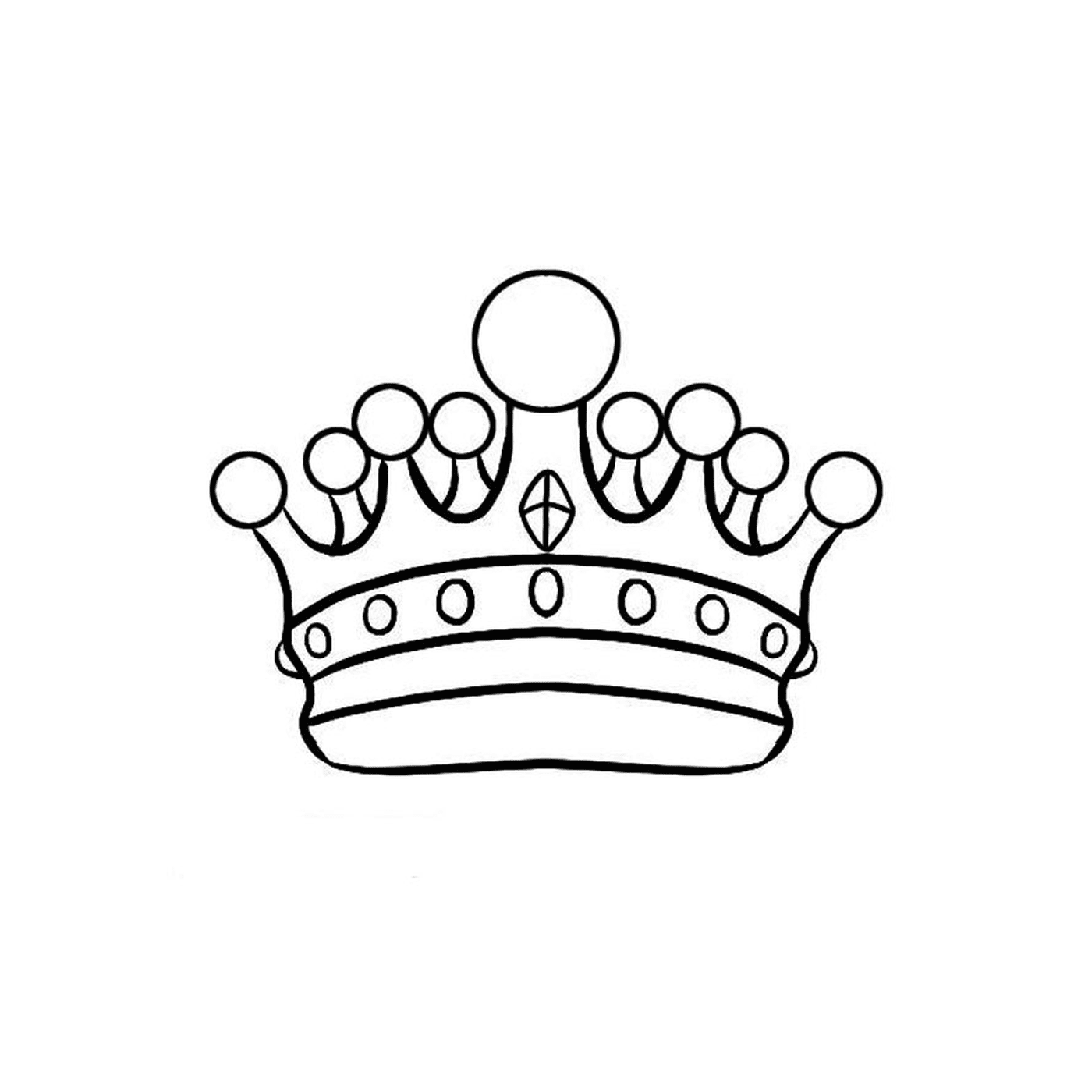   Une couronne sur un fond blanc 