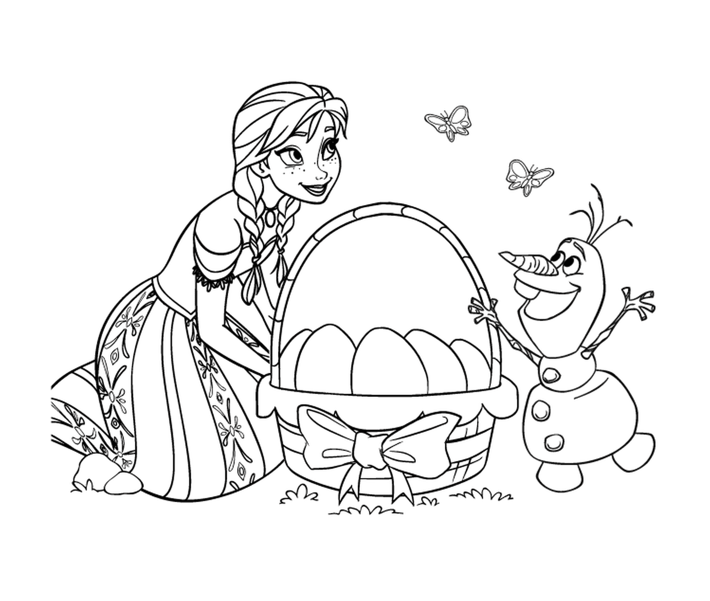   Imprimez Pâques avec Elsa et Olaf de La Reine des neiges 