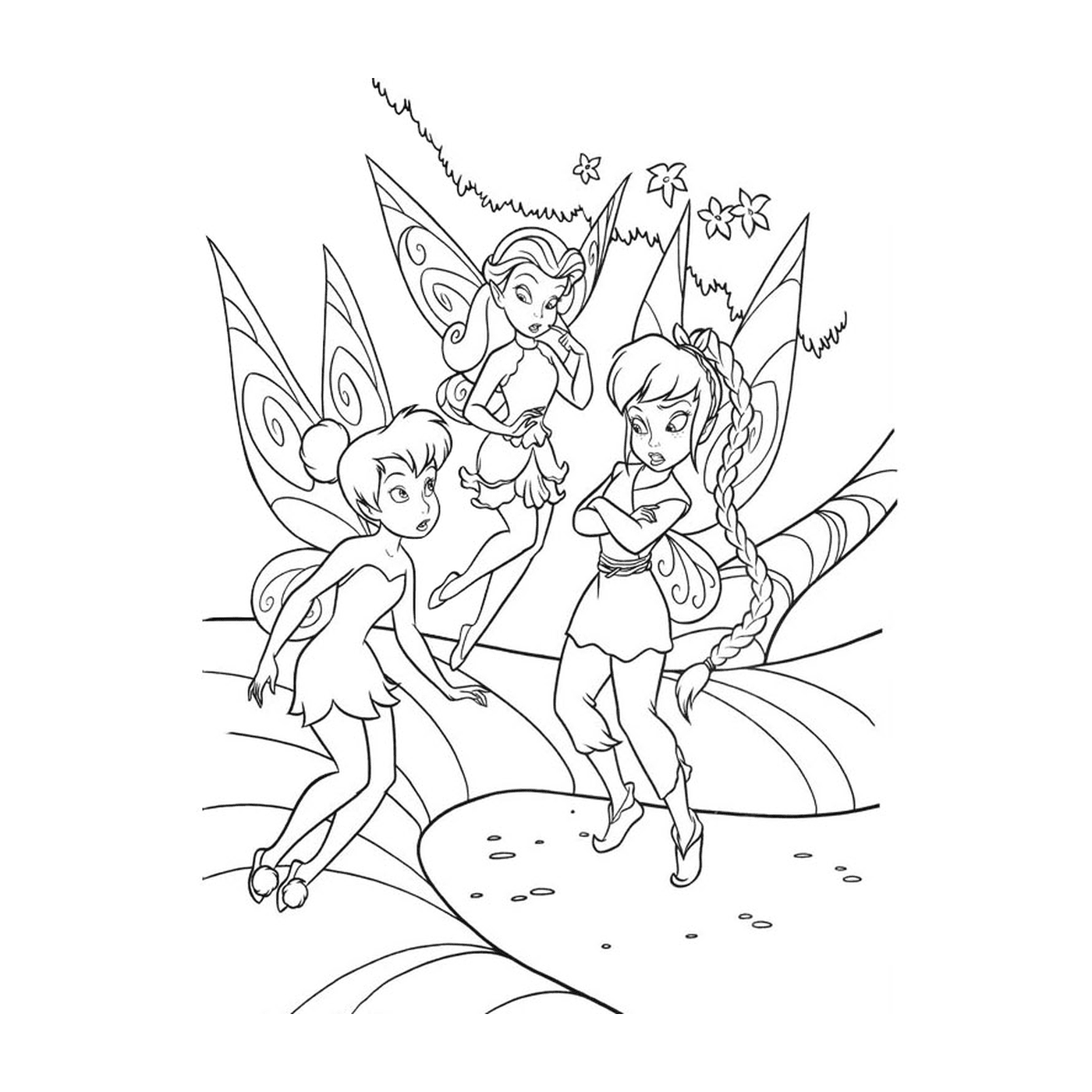   Un groupe de fées se tenant côte à côte 