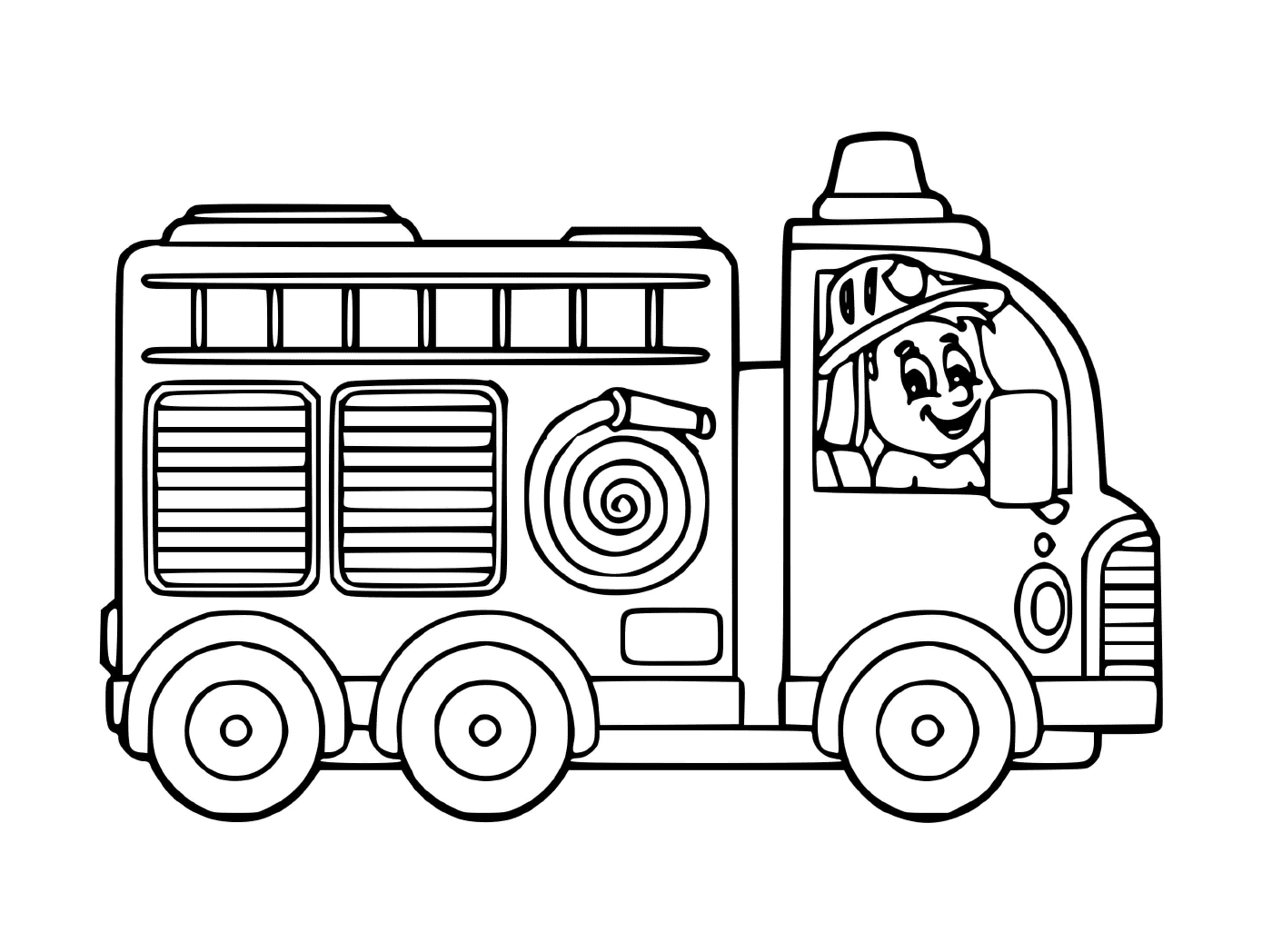   Camion pompier maternelle simple 