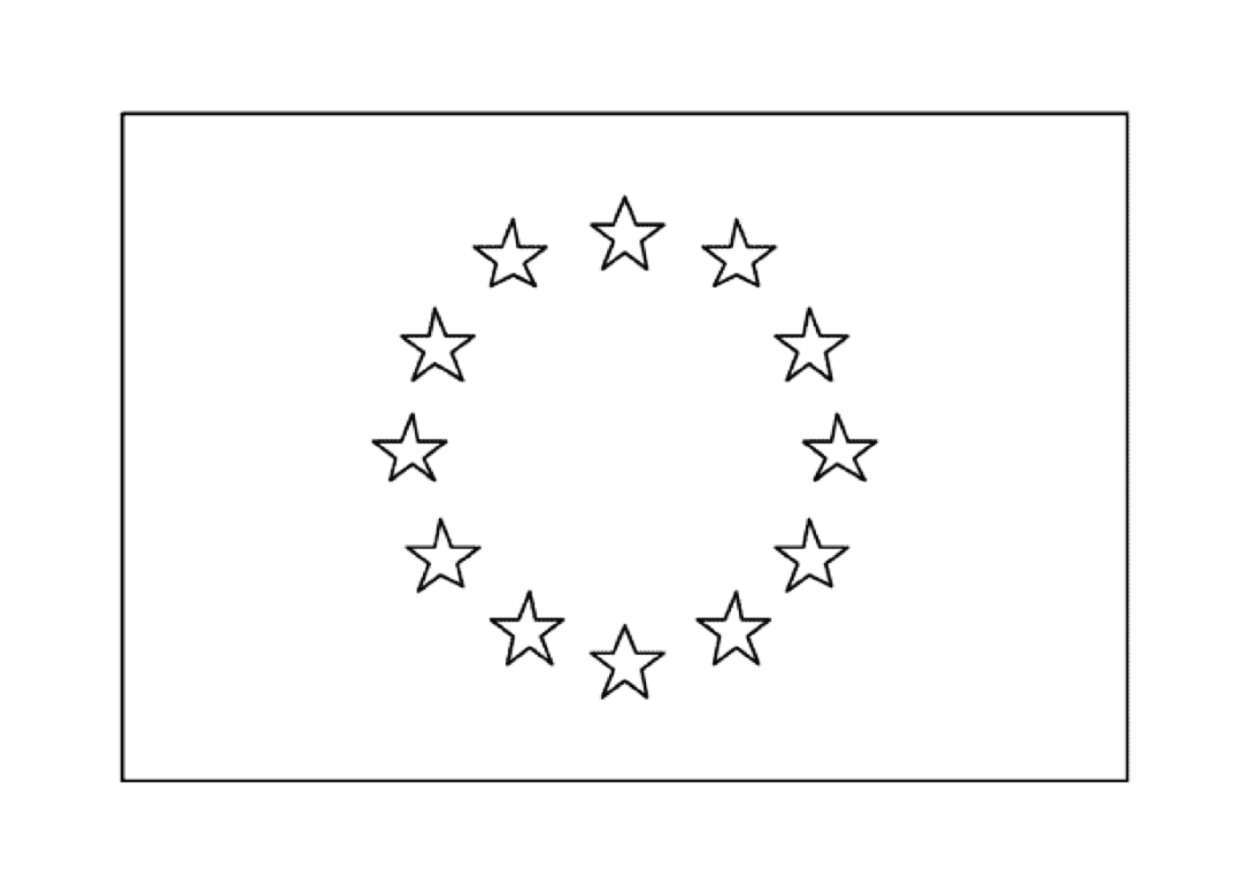   Un drapeau européen 