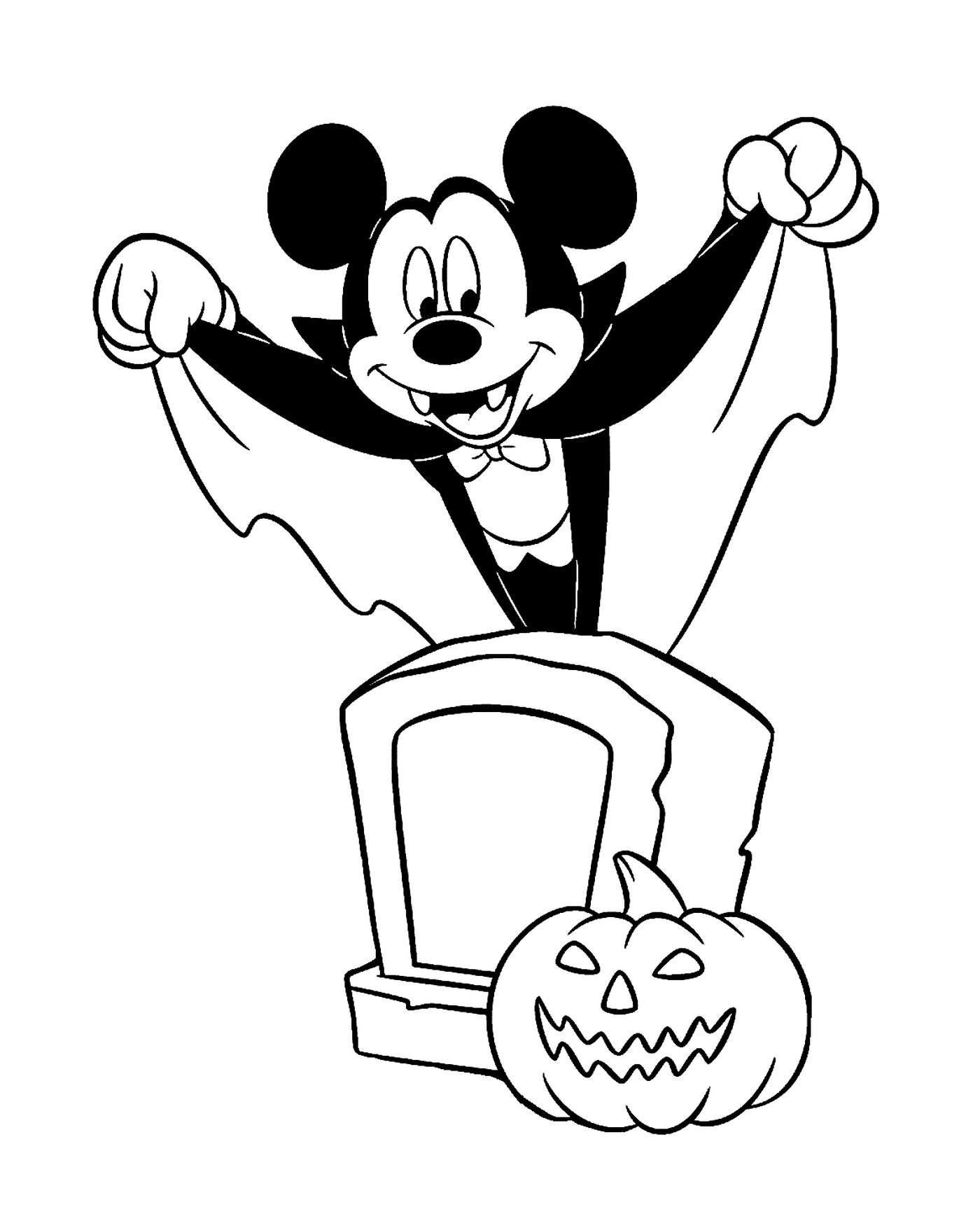   Mickey vampire en Halloween 