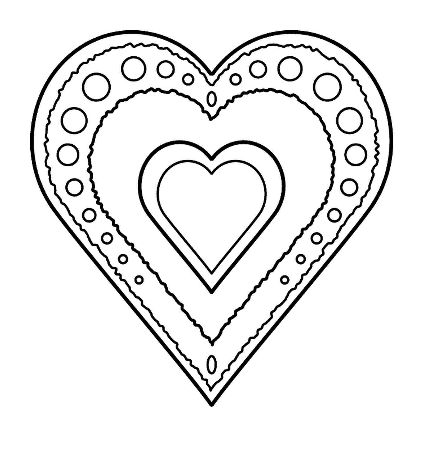   Cœur simple et classique, symbole d'amour 