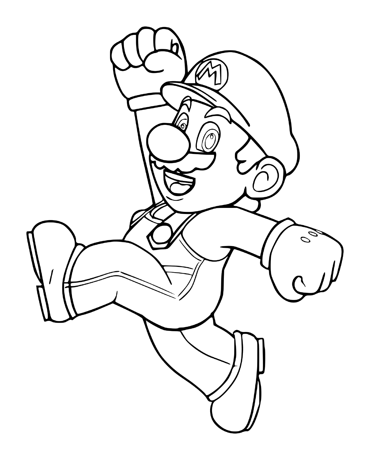   Mario Bros original, un homme qui court 