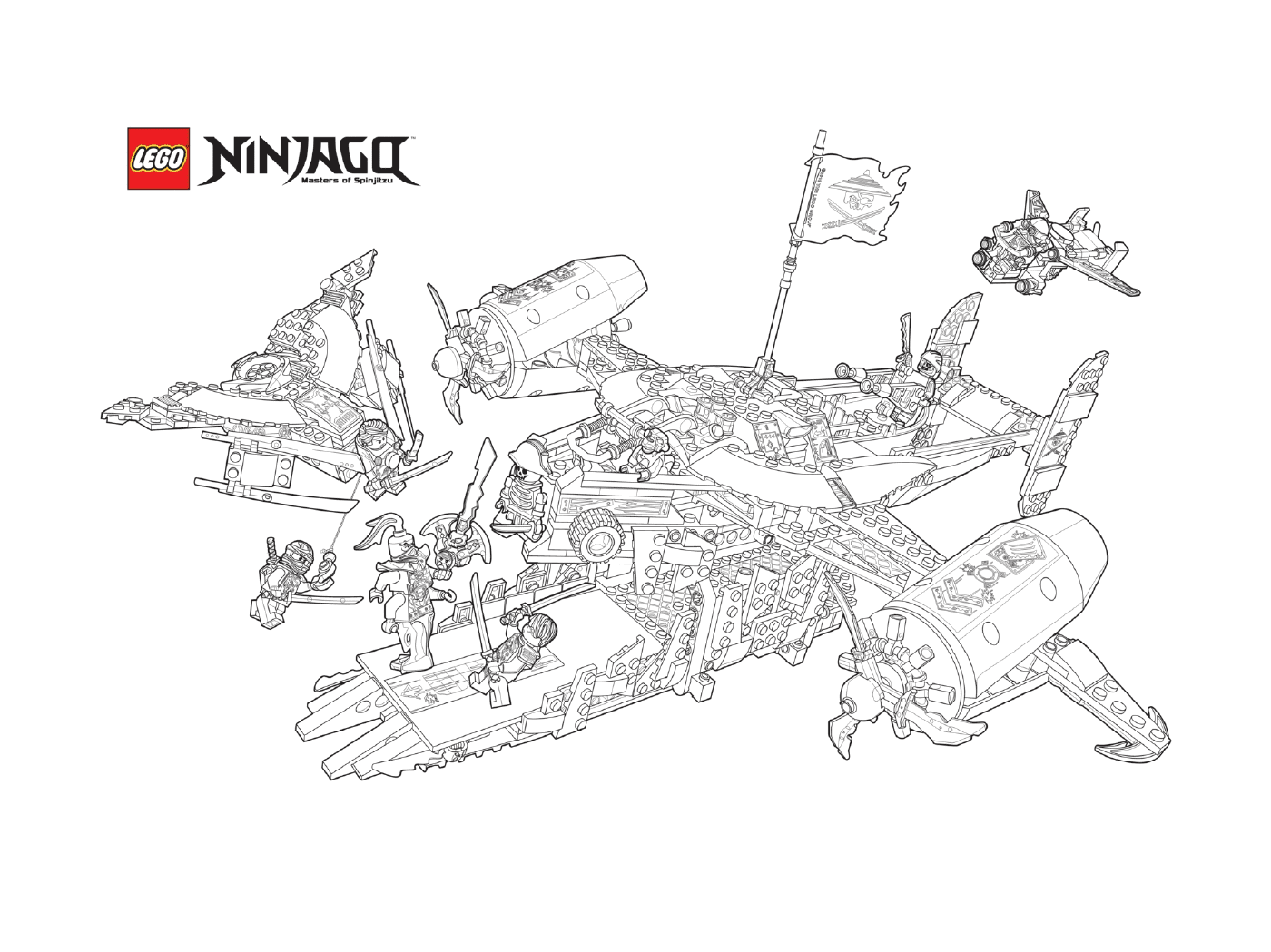   Vaisseaux avions de combat ninjago 
