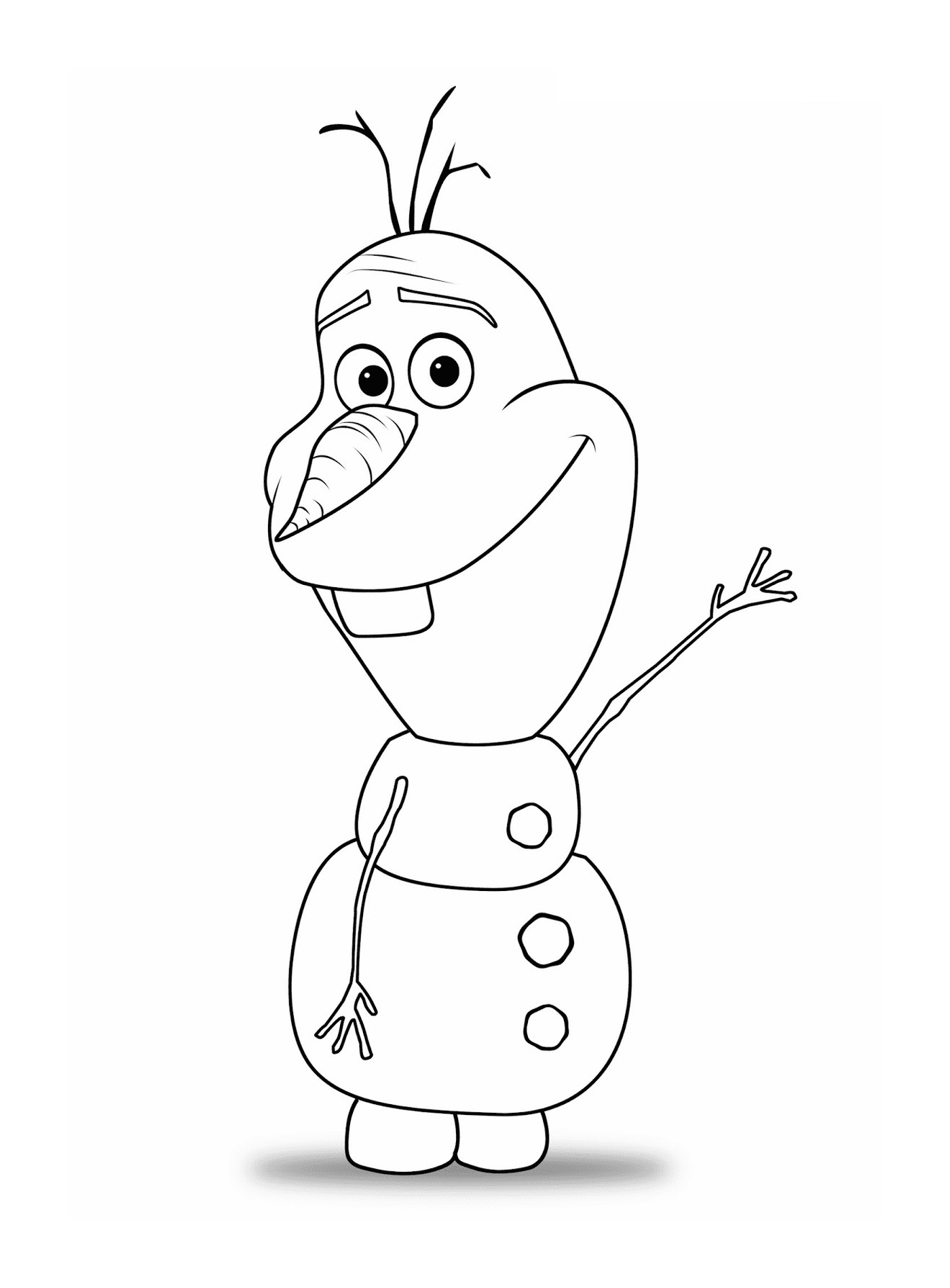   Olaf heureux enneigé 