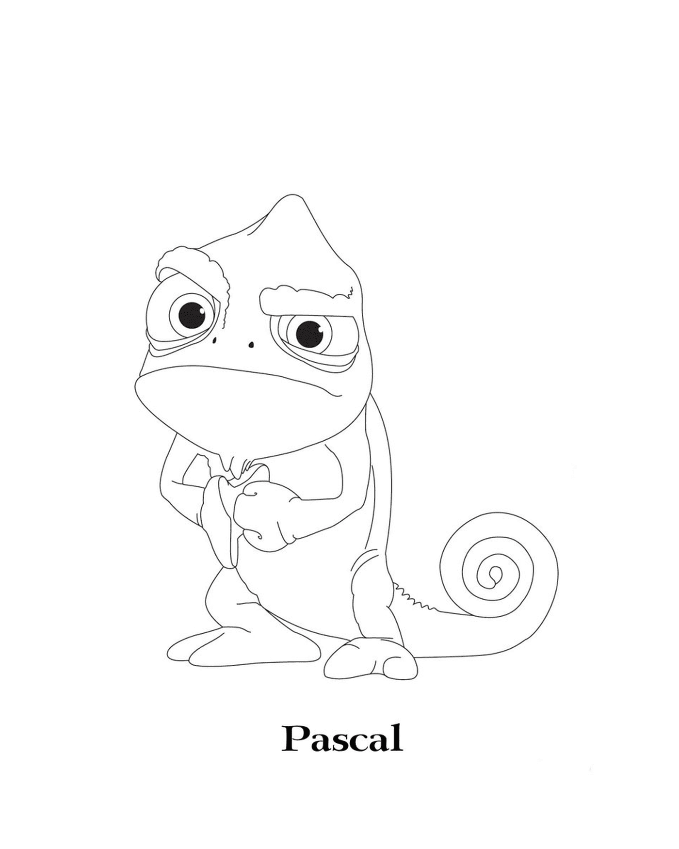   Raiponce, Pascal, reptile charmant 