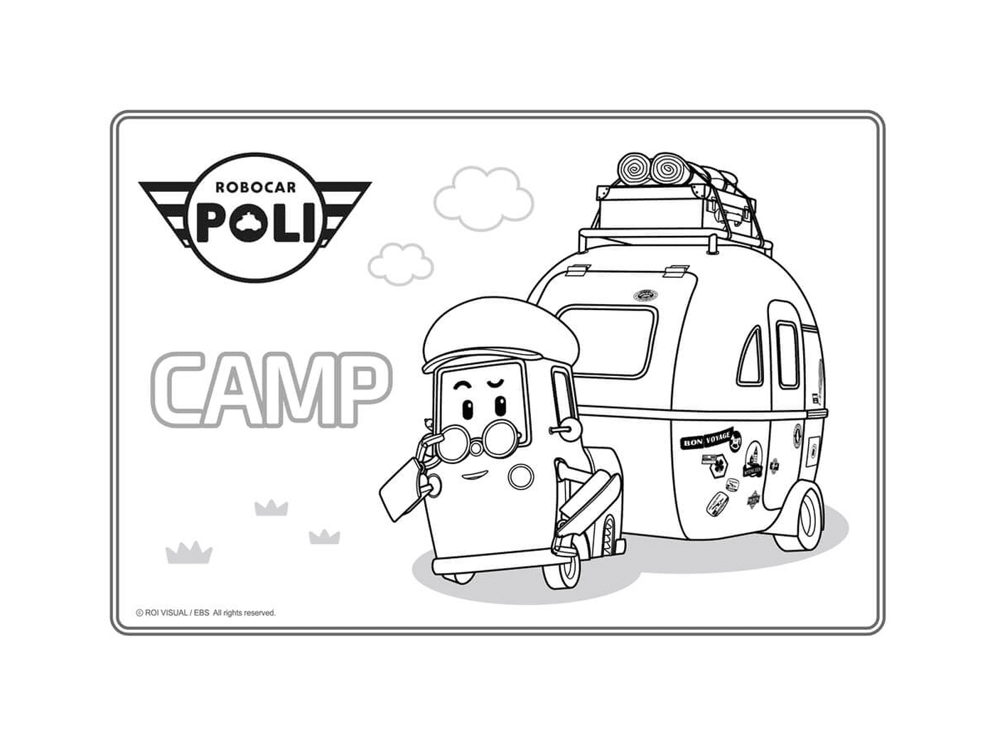   Camping dans Robocar Poli 