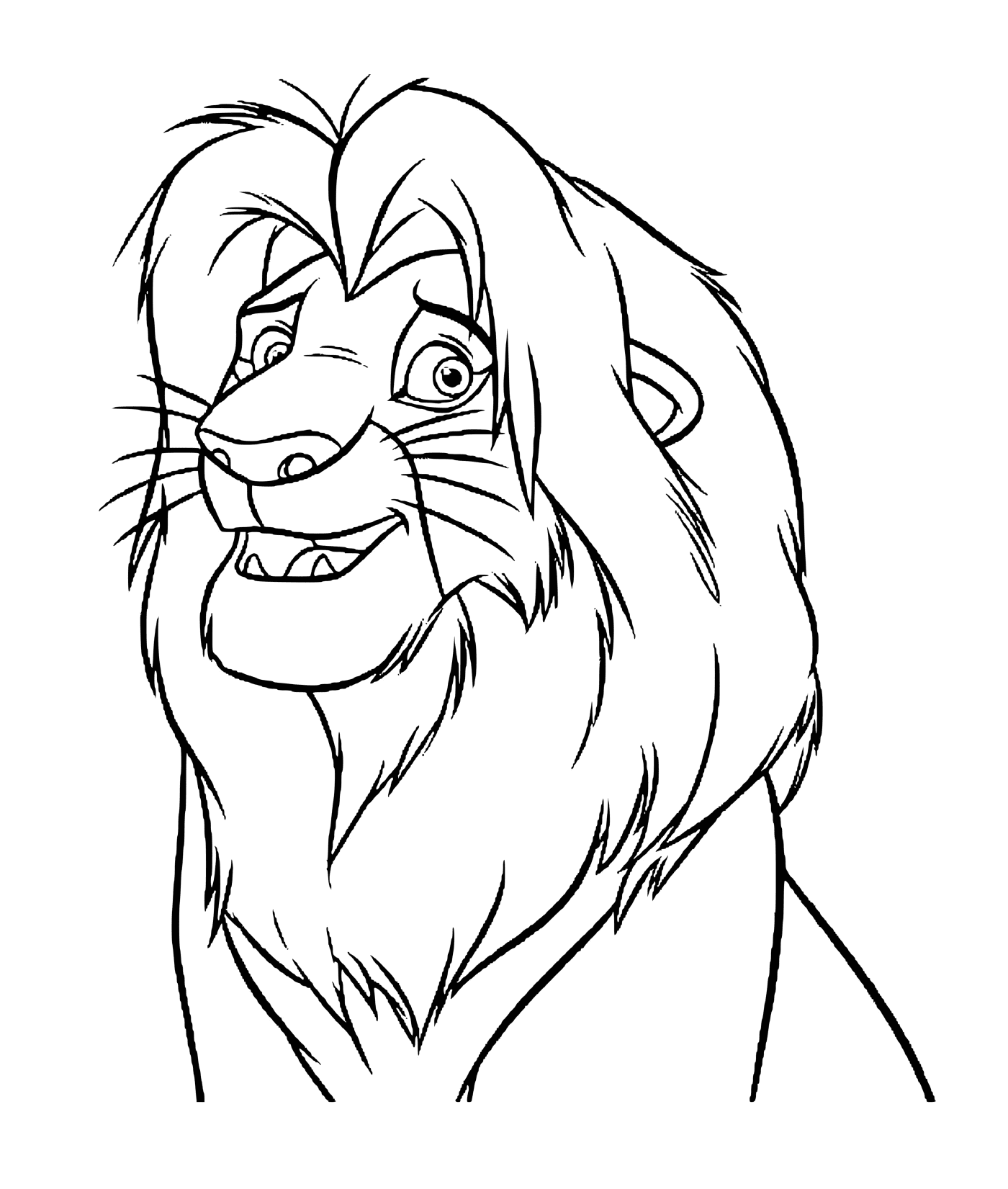   Simba, le lion majestueux 