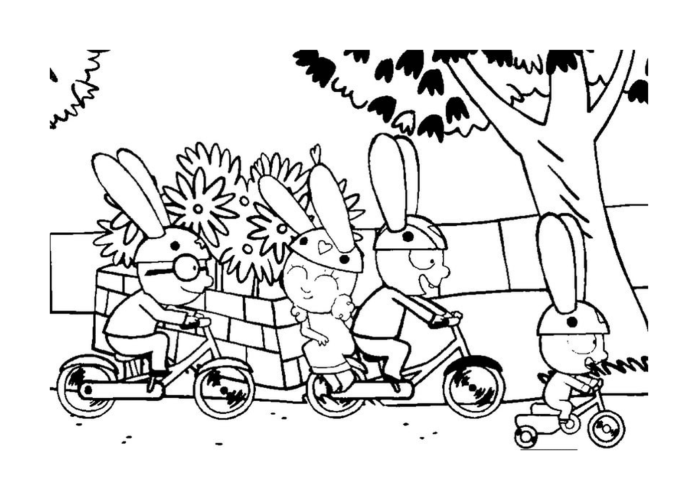   Simon et ses amis à vélo 