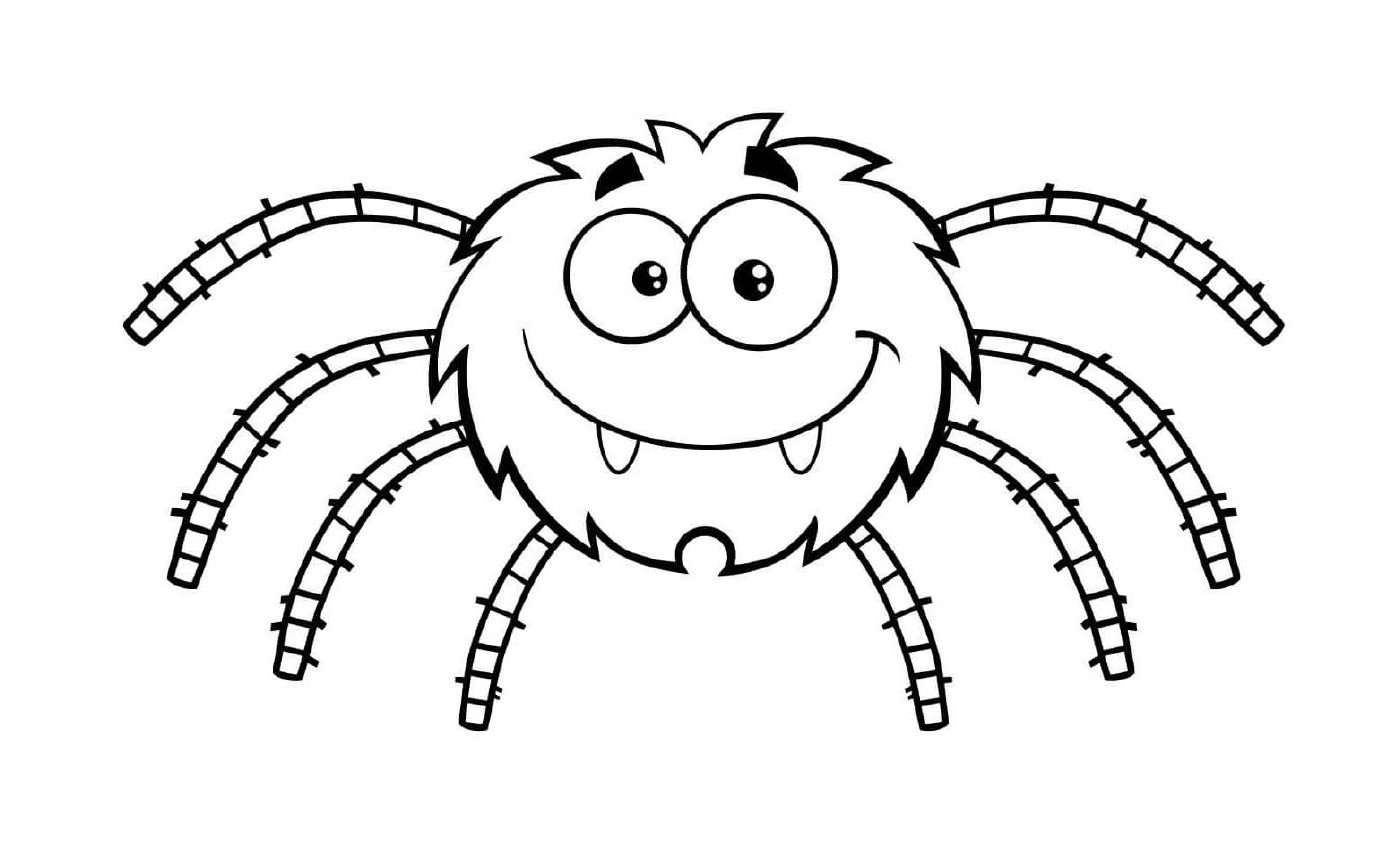  Une araignée mignonne et souriante