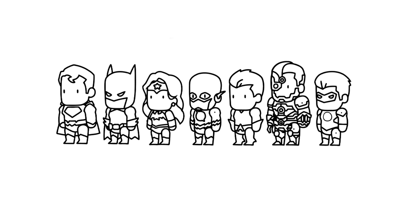  Mini comics super héros