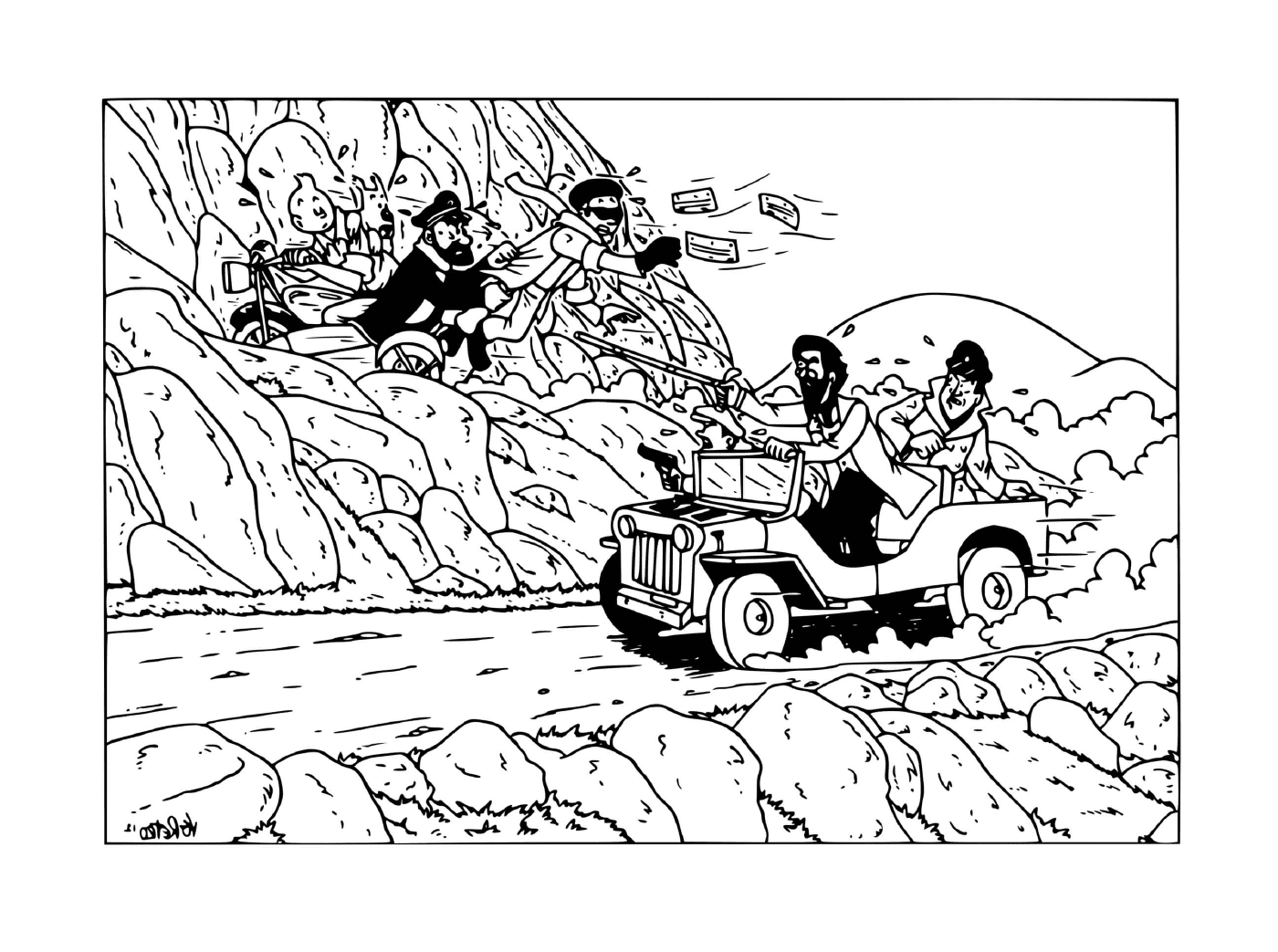   Tintin dans le désert 