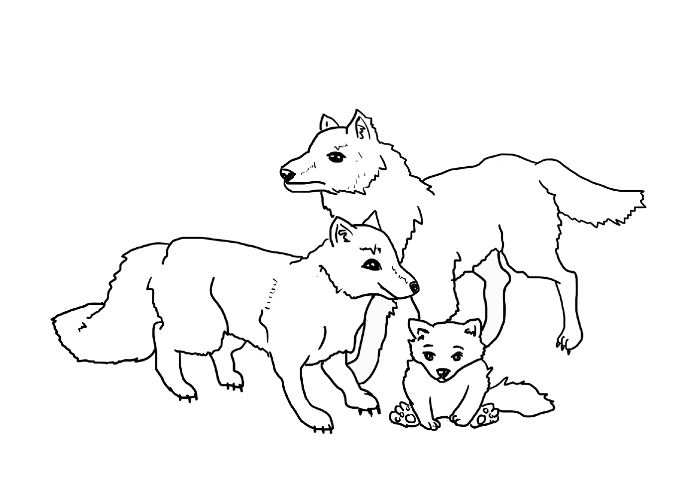   Trois chiens 