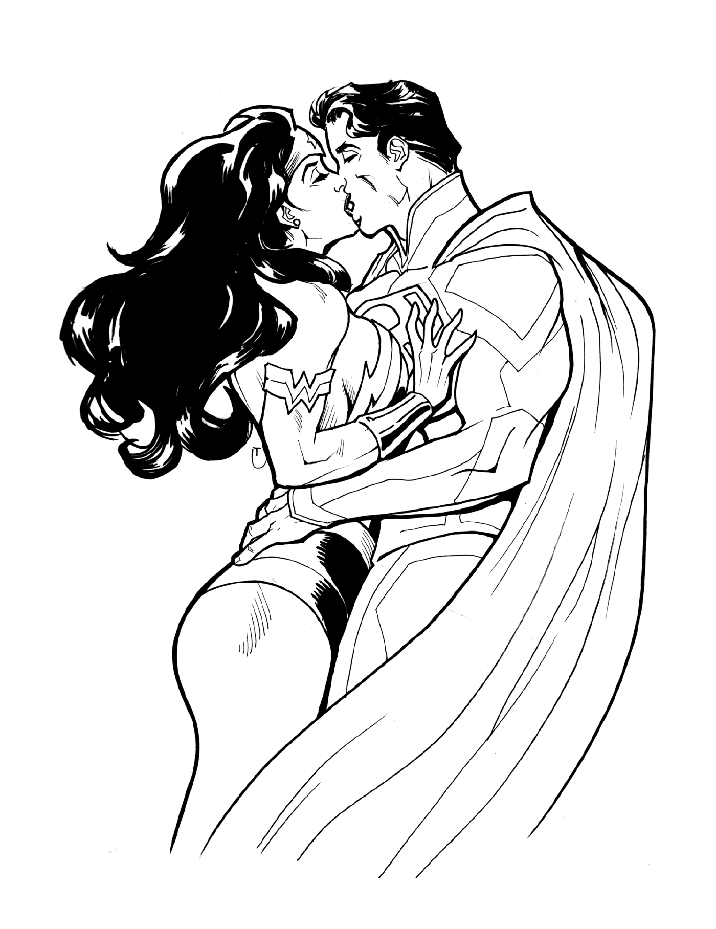  Wonder Woman amoureuse de Superman 