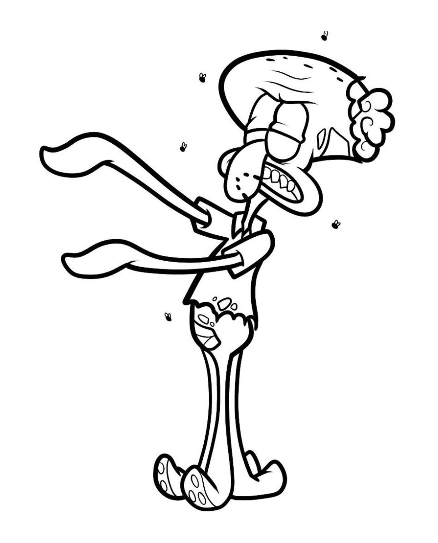   Squidward Tentacles, le zombie de Bob l'éponge 