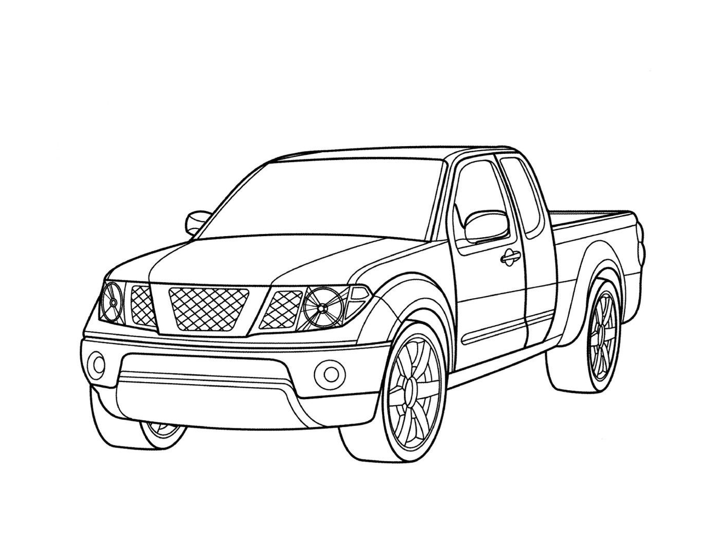 coloriage voiture 4x4 pick up