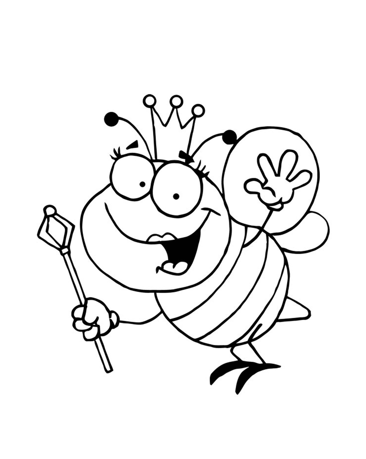 coloriage la reine abeille