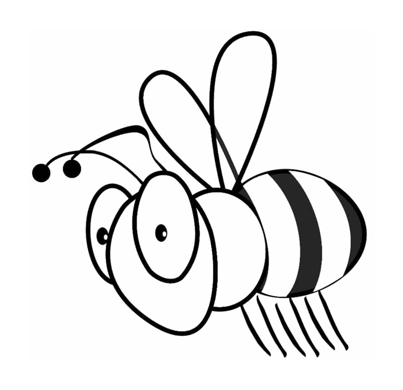 coloriage petite abeille