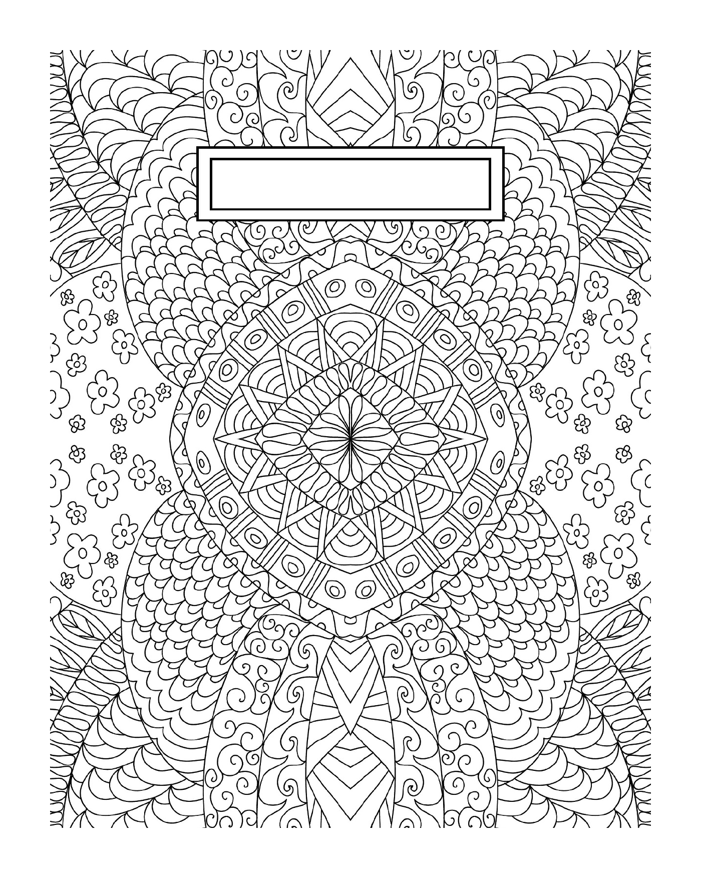 coloriage Binder Cover Adult Relaxing