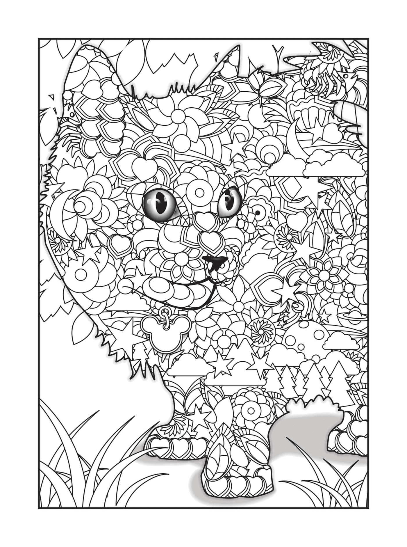 coloriage chat adulte animaux