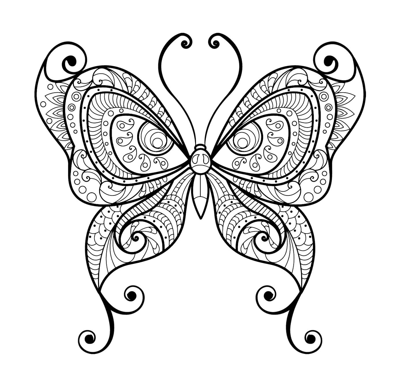 coloriage papillon adulte jolis motifs 10