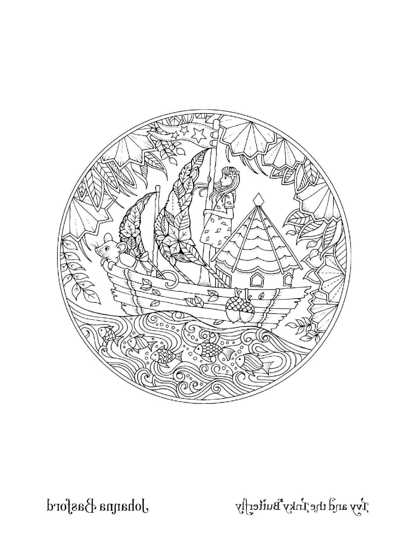 coloriage Adulte Ivy S Boat From Ivy The Inky Butterfly