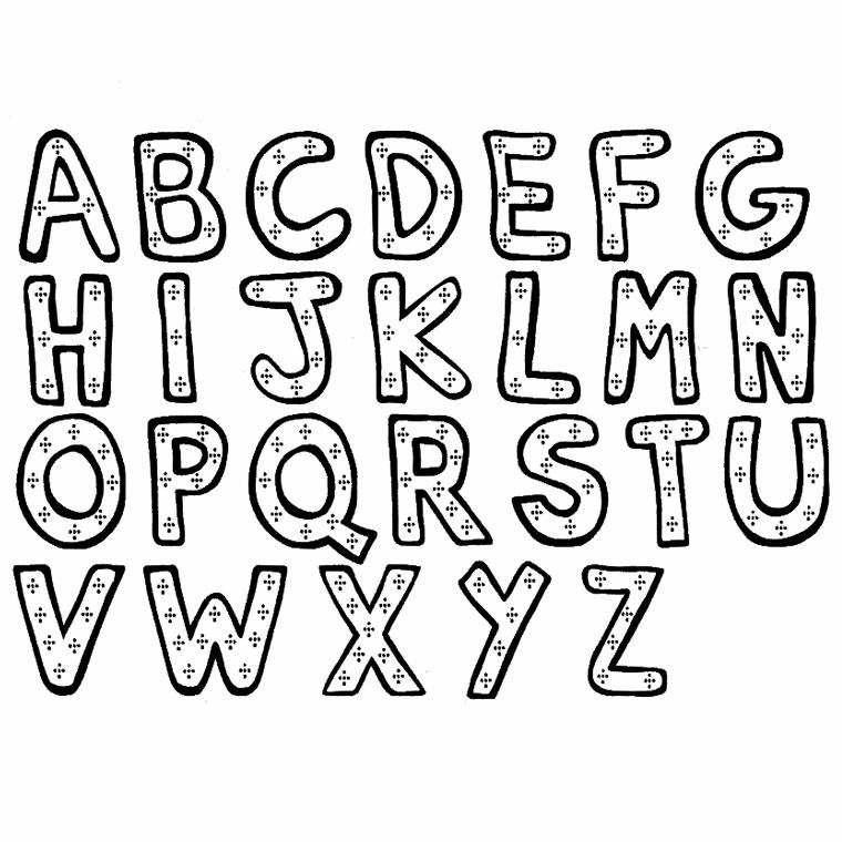 coloriage alphabet entier
