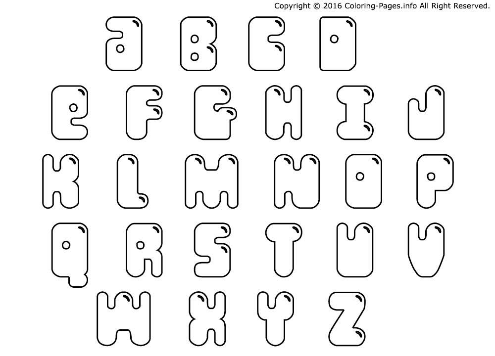 coloriage alphabet maternelles printable