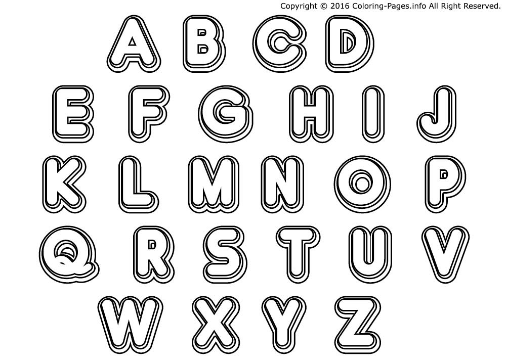 coloriage rigolo alphabet maternelles