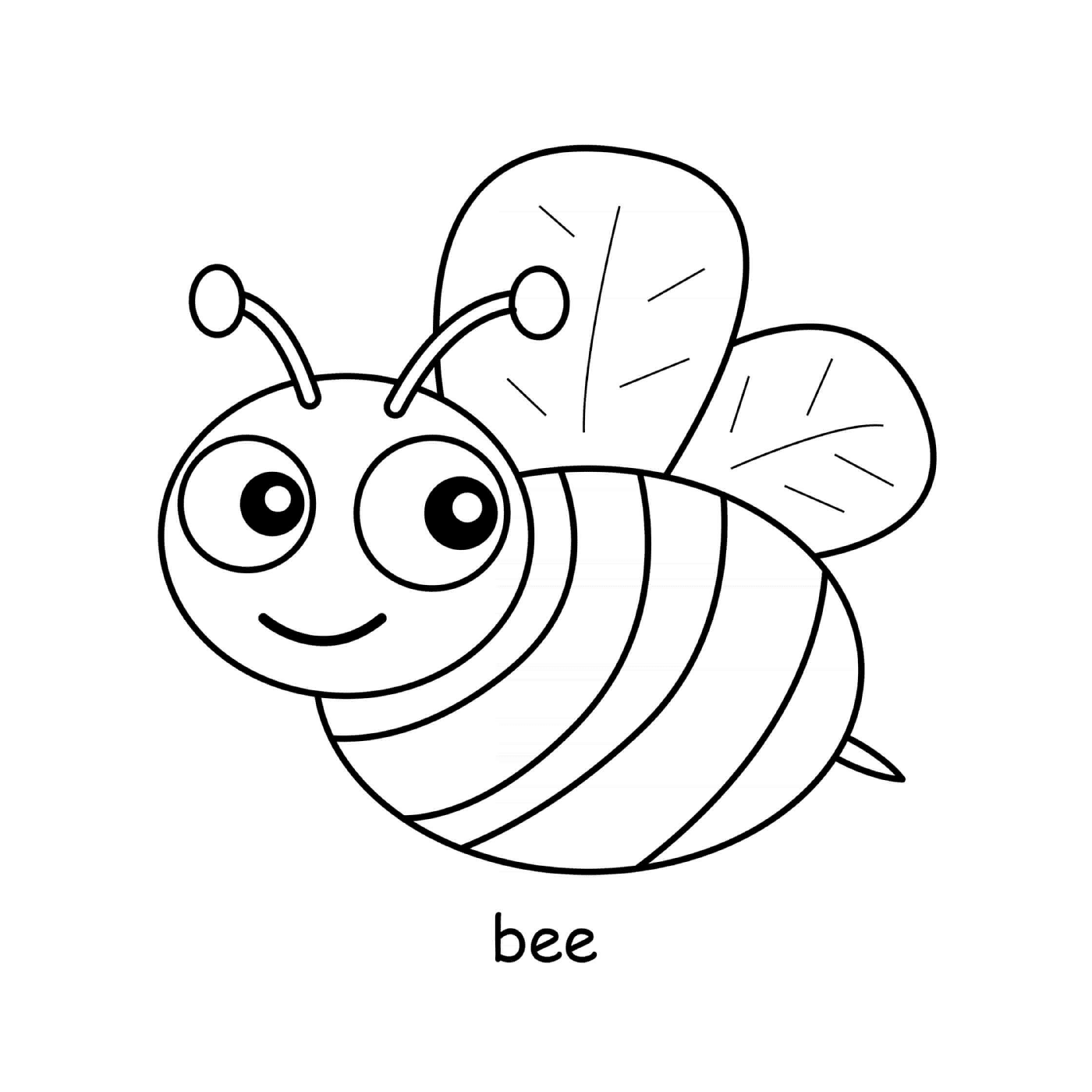 coloriage abeille cherche du miel