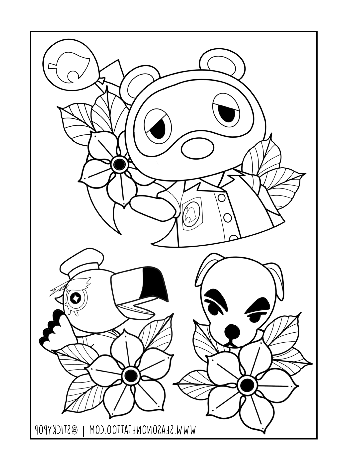 coloriage Animal Crossing by Stickypop