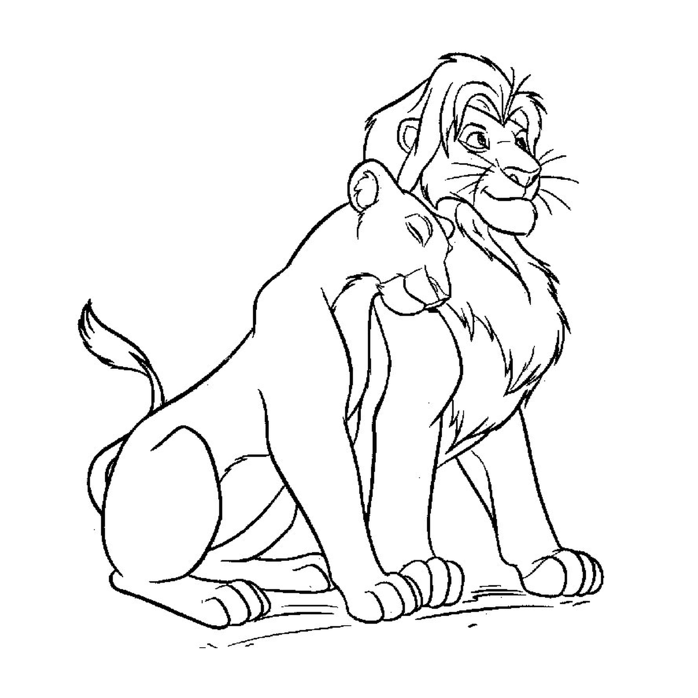 coloriage le roi lion 2