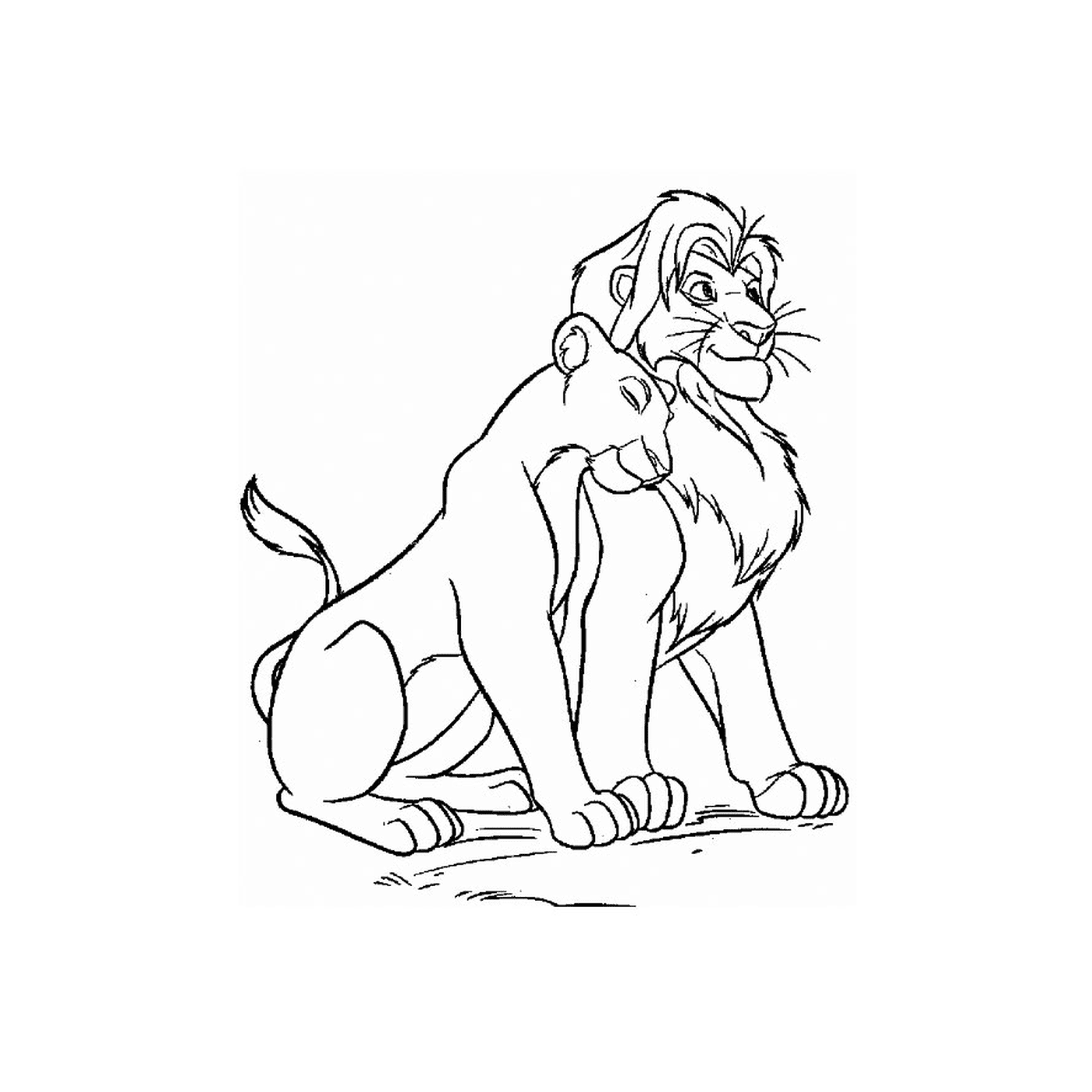 coloriage le roi lion