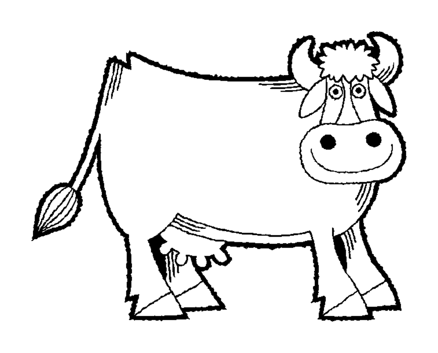coloriage une jolie vache