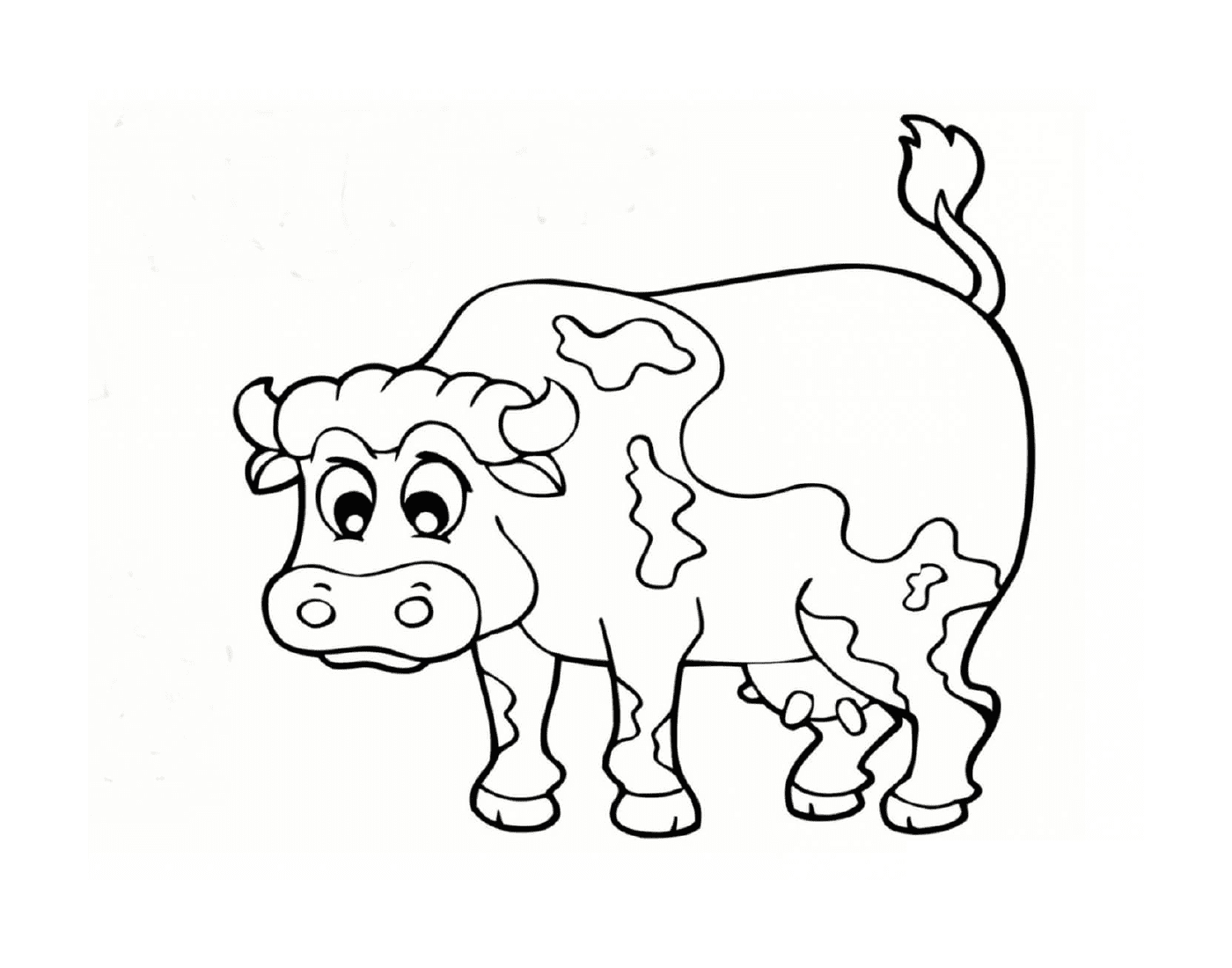 coloriage animaux de la ferme vache