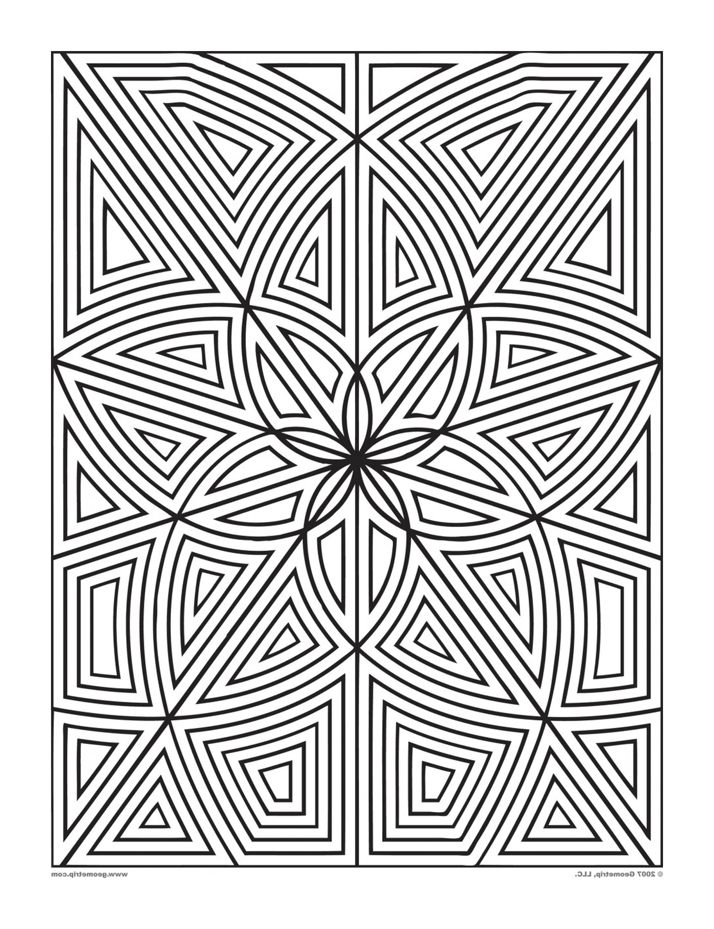 coloriage labyrinthe fleurs zen