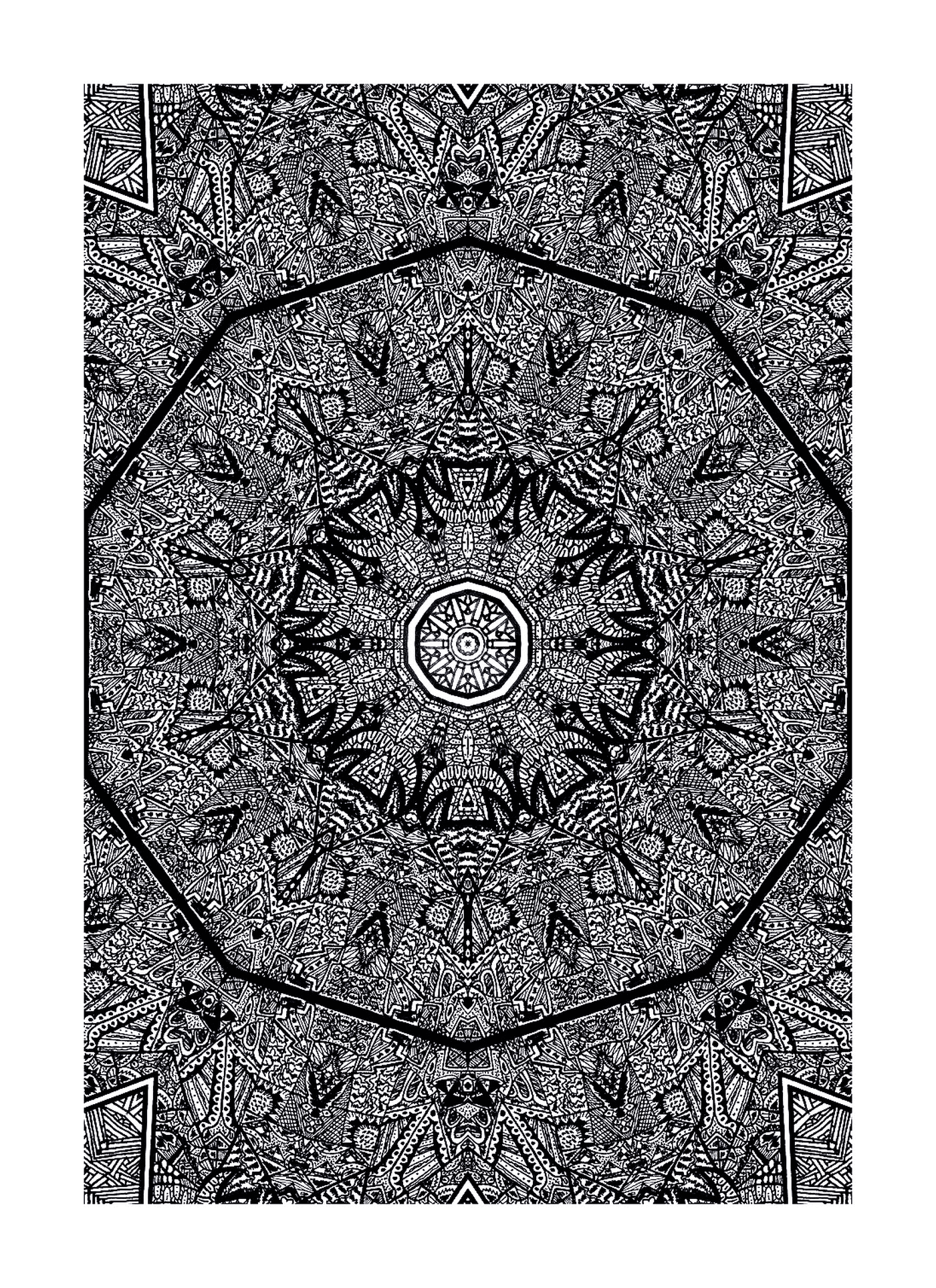 coloriage kaleidoscope by intentonabstract