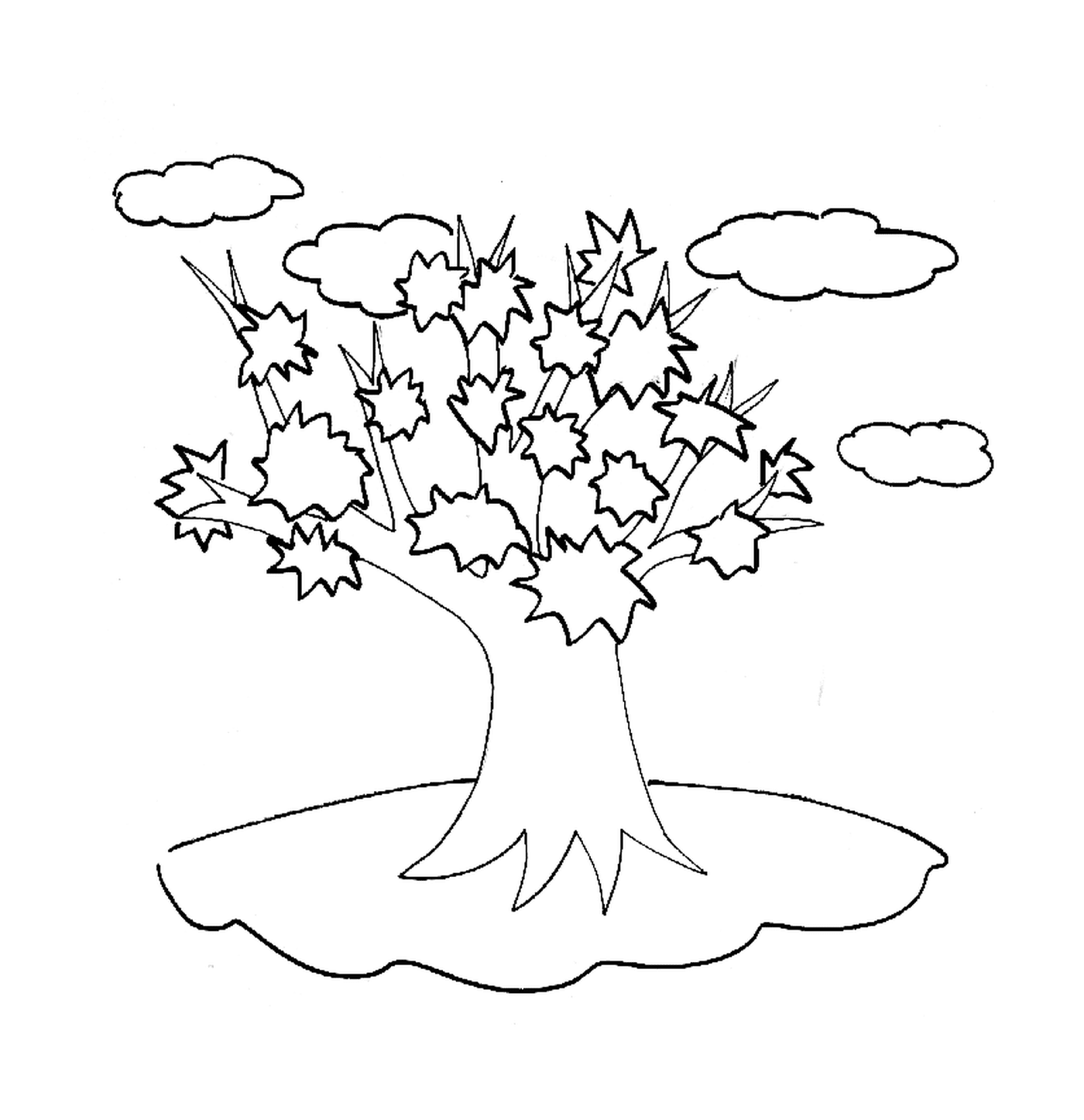 coloriage arbre 67