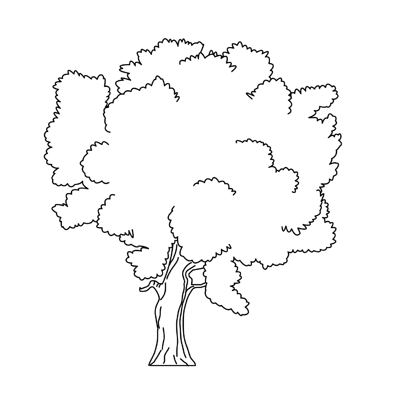 coloriage arbre 123