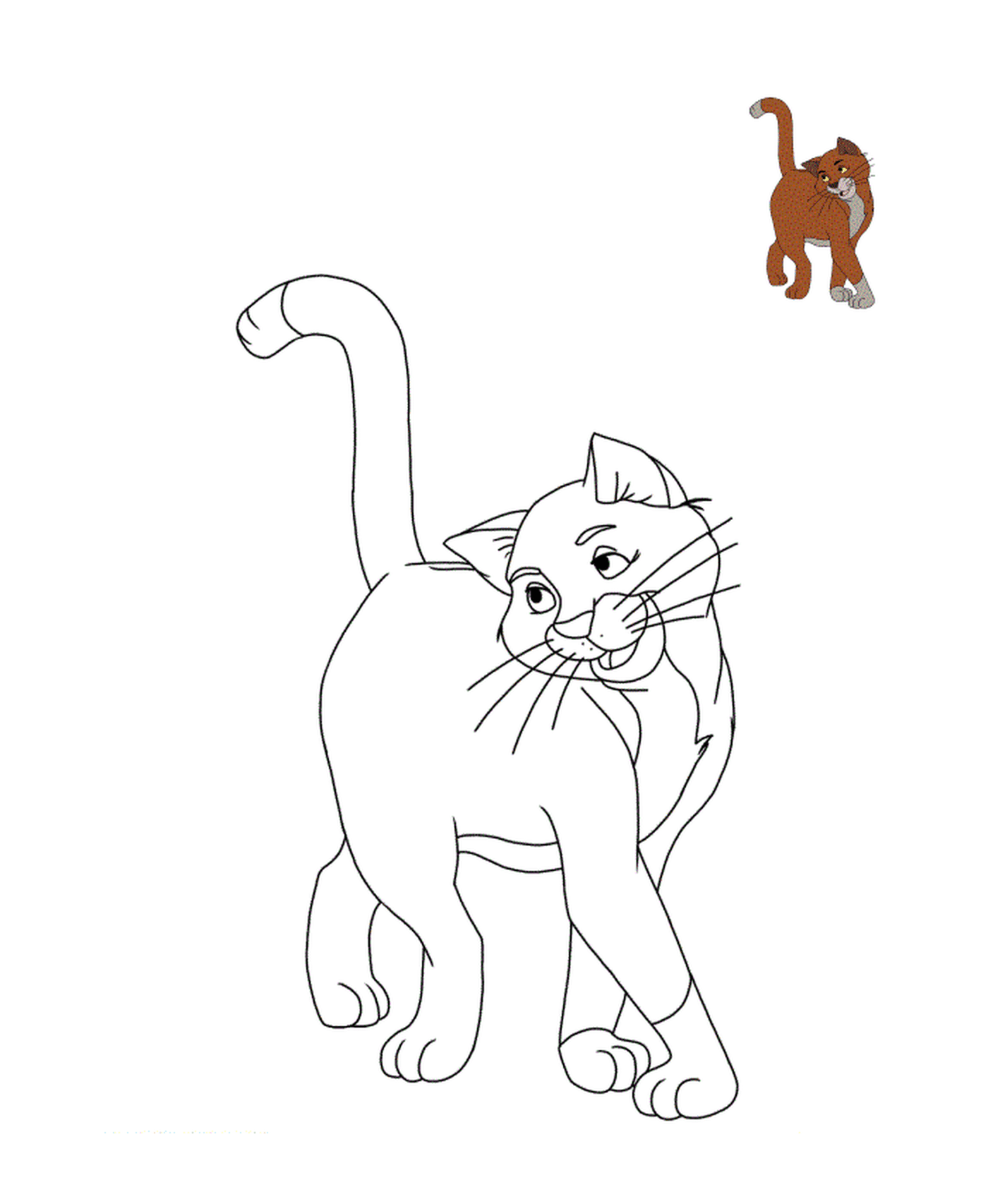 coloriage chat thomas OMalley Aristochats