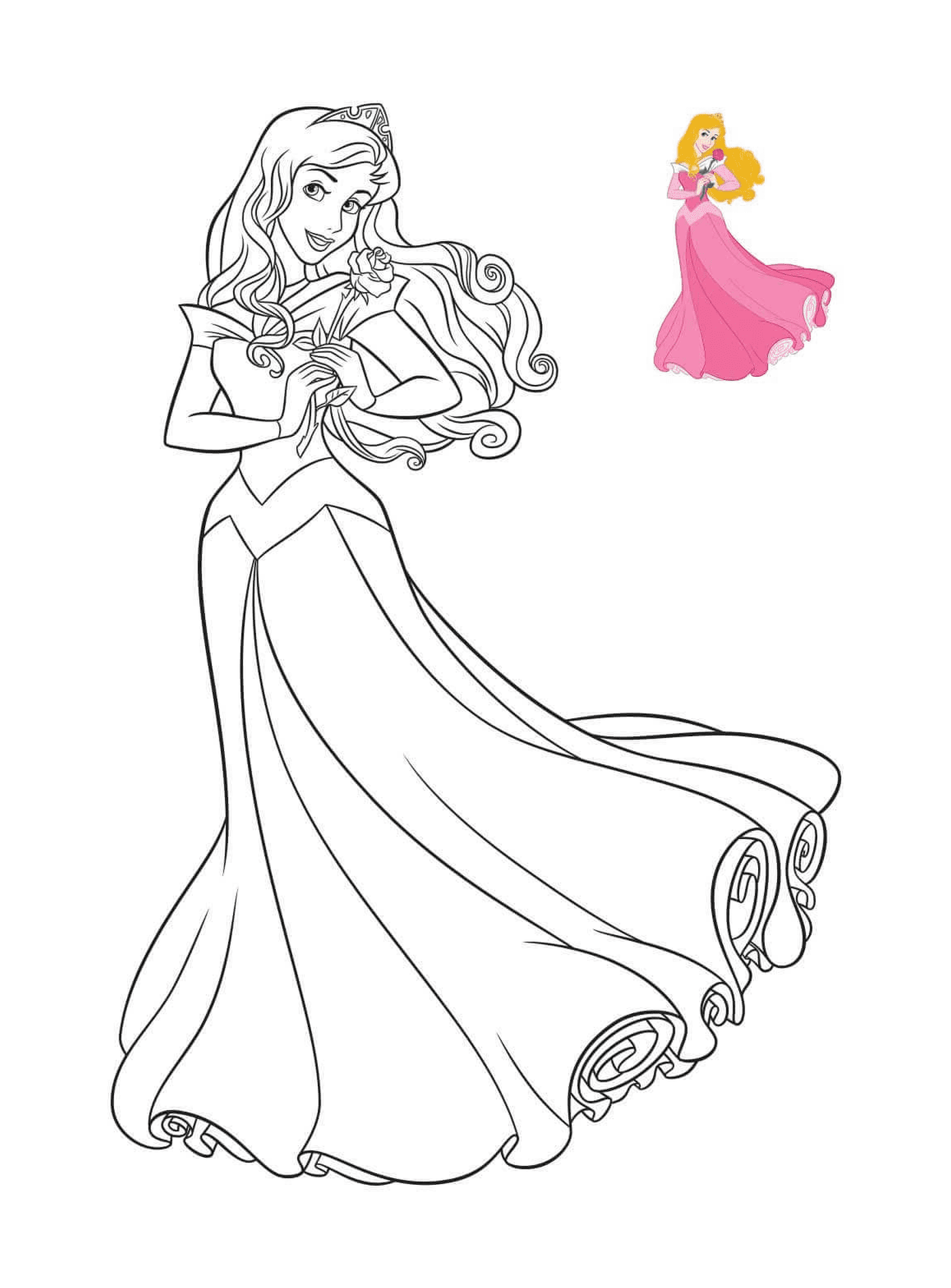 coloriage Princesse Disney Aurore